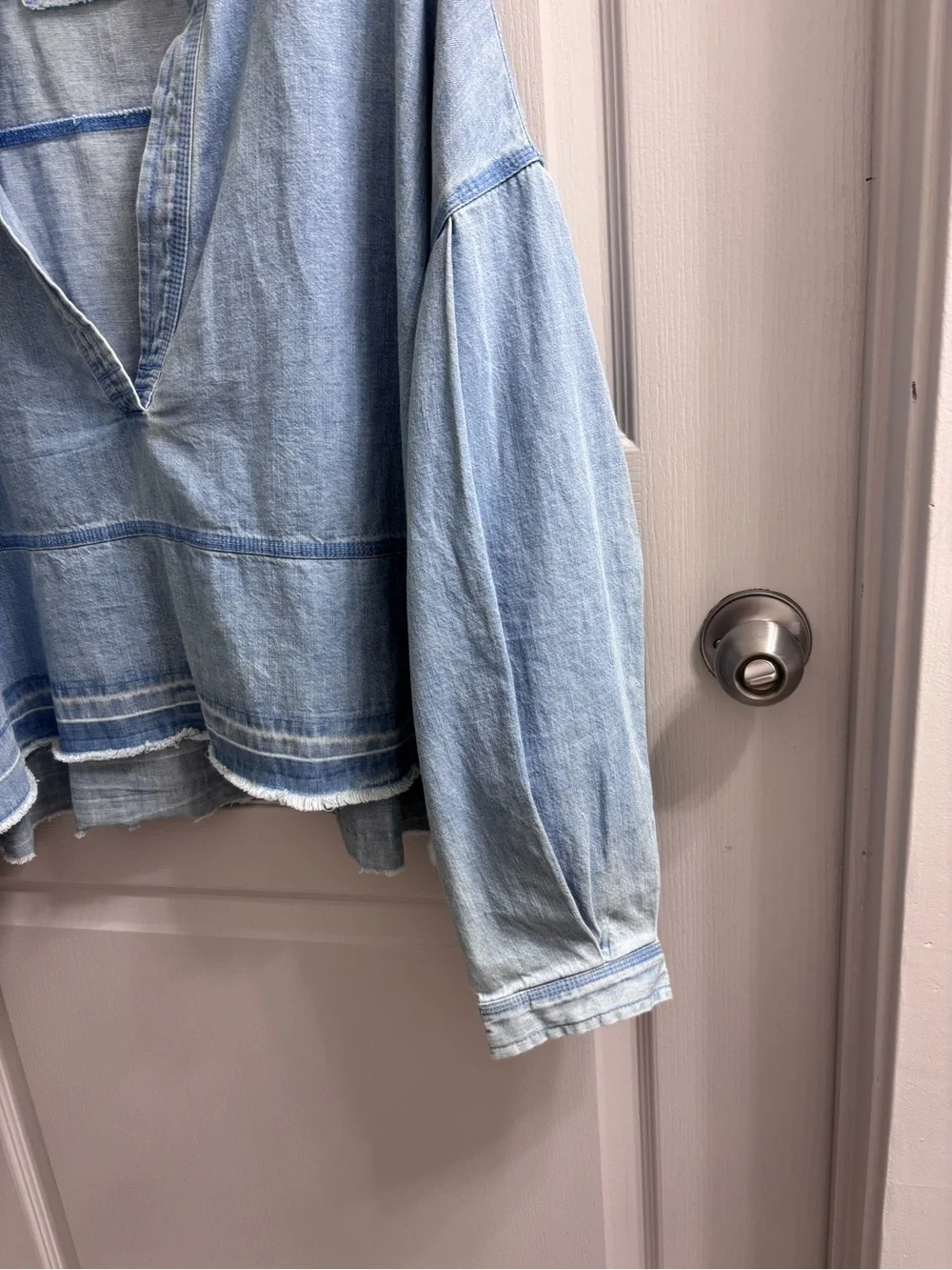 Free People Jude Denim Pullover Color: Vintage Indigo